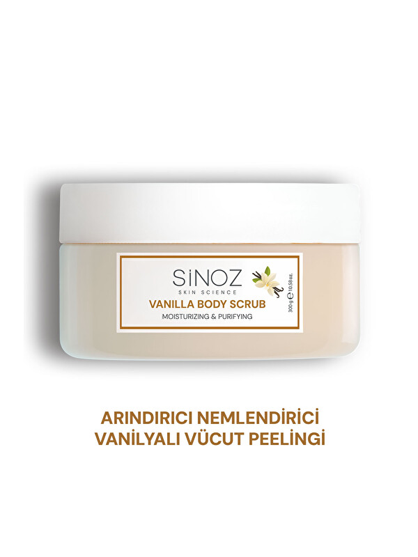 Sinoz Arındırıcı Ve Nemlendirici Vücut Peelingi - Vanilya 300 Gr