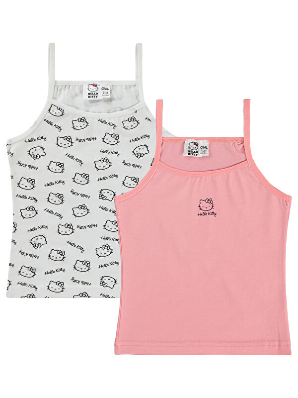 Civil Hello Kitty Kız Çocuk 2'li Atlet Set 2-10 Yaş Pembe