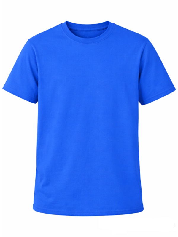 トップス Esan Jane's Unisex Basic Bisiklet Yaka Oversize Tişört - Mavi