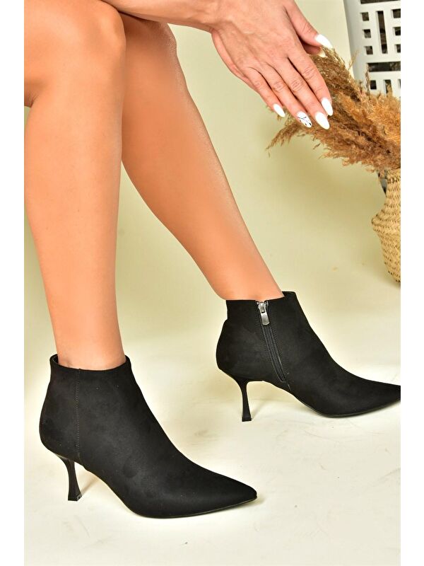 N2821021 Siyah Kadın Bot - Görsel 4