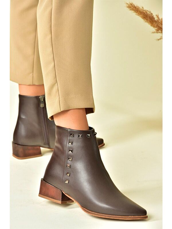 N8200323 Kahverengi Kadın Bot - Görsel 2