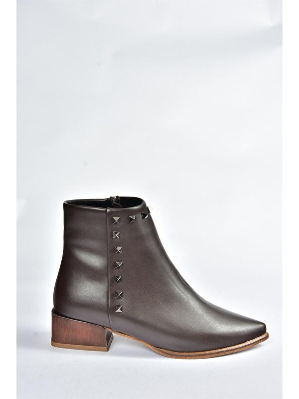 N8200323 Kahverengi Kadın Bot - Görsel 6