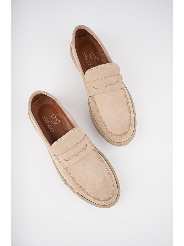 DENZEL Günlük Klasik Hakiki Deri Casual Rahat Ortopedik Bağcıksız Erkek Ayakkabı - Görsel 3