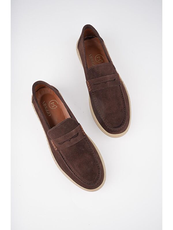 DENZEL Günlük Klasik Hakiki Deri Casual Rahat Ortopedik Bağcıksız Erkek Ayakkabı - Görsel 7