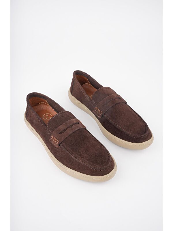 DENZEL Günlük Klasik Hakiki Deri Casual Rahat Ortopedik Bağcıksız Erkek Ayakkabı - Görsel 8