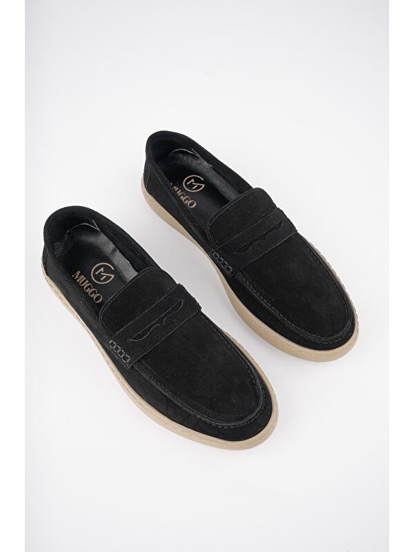 DENZEL Günlük Klasik Hakiki Deri Casual Rahat Ortopedik Bağcıksız Erkek Ayakkabı - Görsel 7