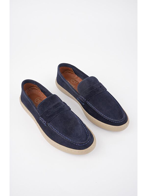 DENZEL Günlük Klasik Hakiki Deri Casual Rahat Ortopedik Bağcıksız Erkek Ayakkabı - Görsel 6