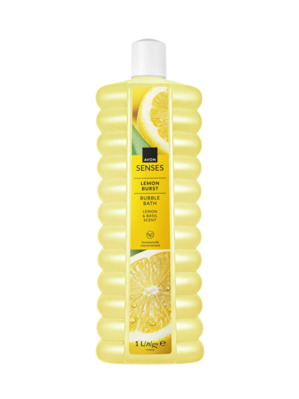 AVON Senses Lemon Burst Limon ve Reyhan Kokulu Banyo Köpüğü 1 Lt.