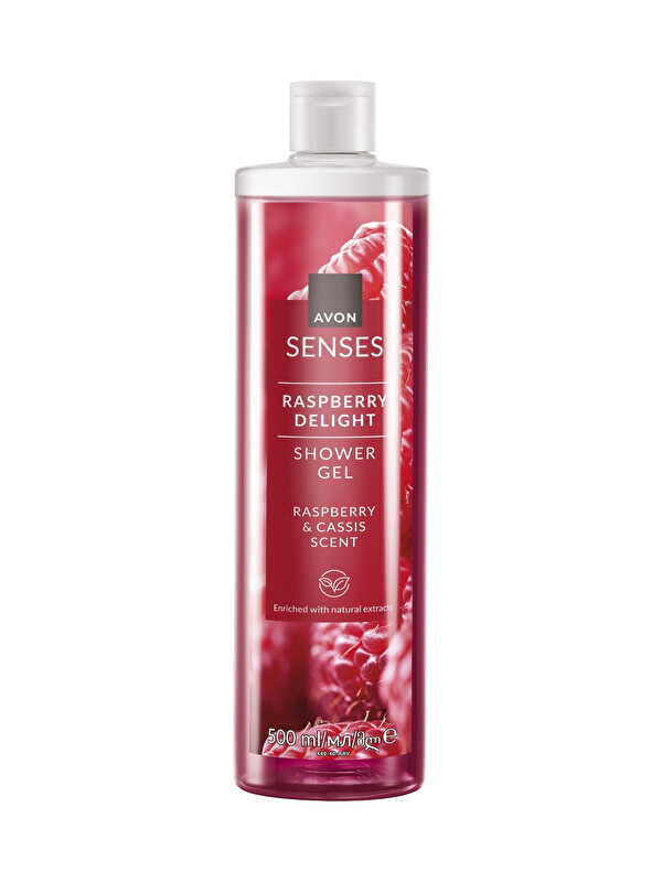 AVON Senses Rapsberry Delight Frambuaz ve Frenk Üzümü Kokulu Duş Jeli 500 Ml.