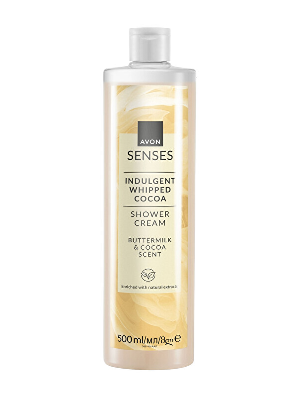 AVON Senses Indulgent ButterMilk ve Kakao Özü İçeren Duş Kremi 500 Ml.