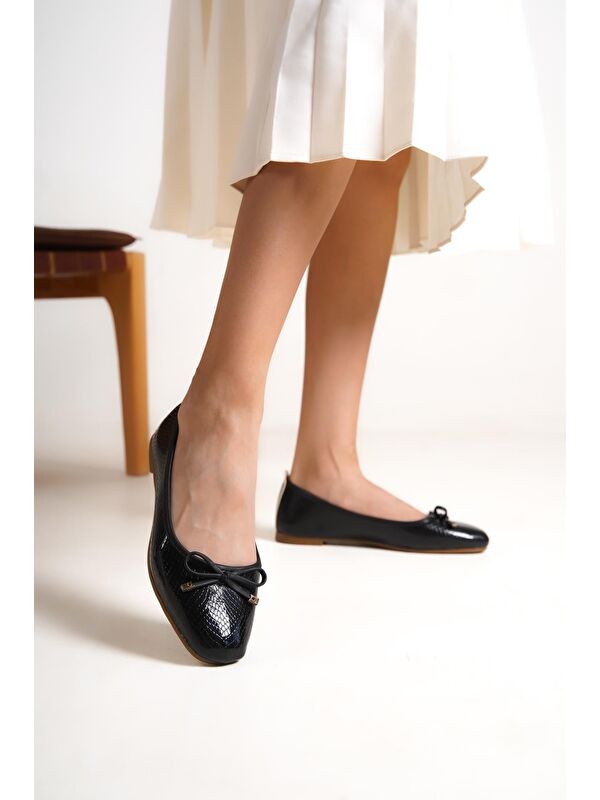 Capone Outfitters Siyah Capone Outfitters Hana Trend Kadın Babet