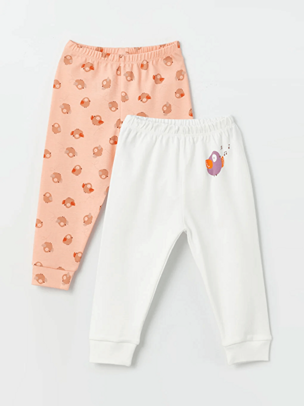 Luggi Baby Beli Lastikli Kız Bebek Pijama Alt 2'li