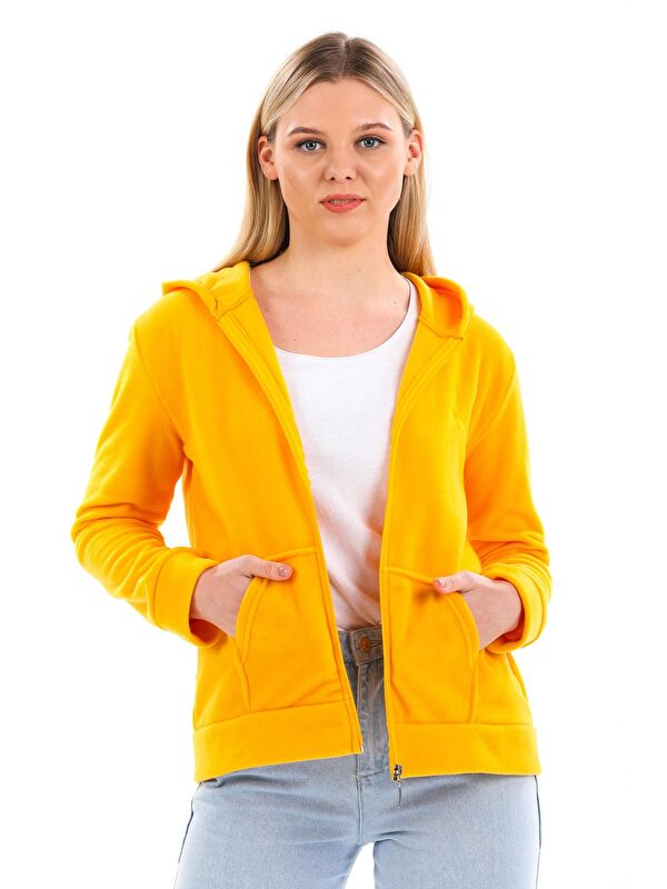 SLAZENGER SOFAL I Kadın Polar Sweatshirt Sarı