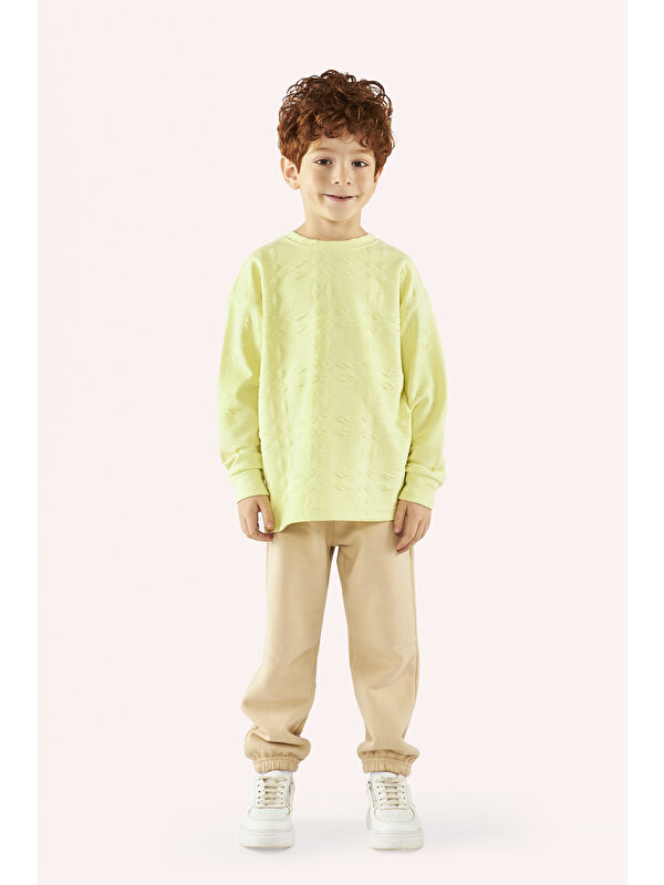 Panço Erkek Çocuk Yeşil Sweatshirt