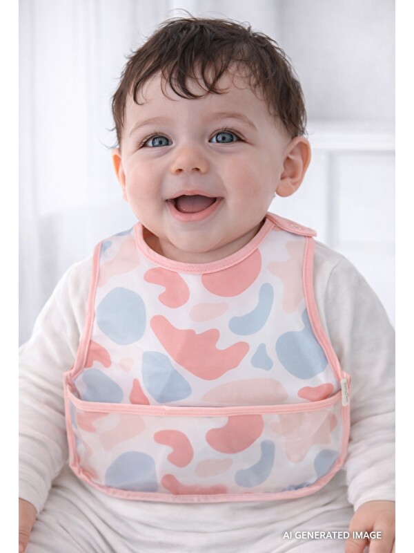 Babyjem Leke Tutmaz Giymeli Önlük 32x27 Cm