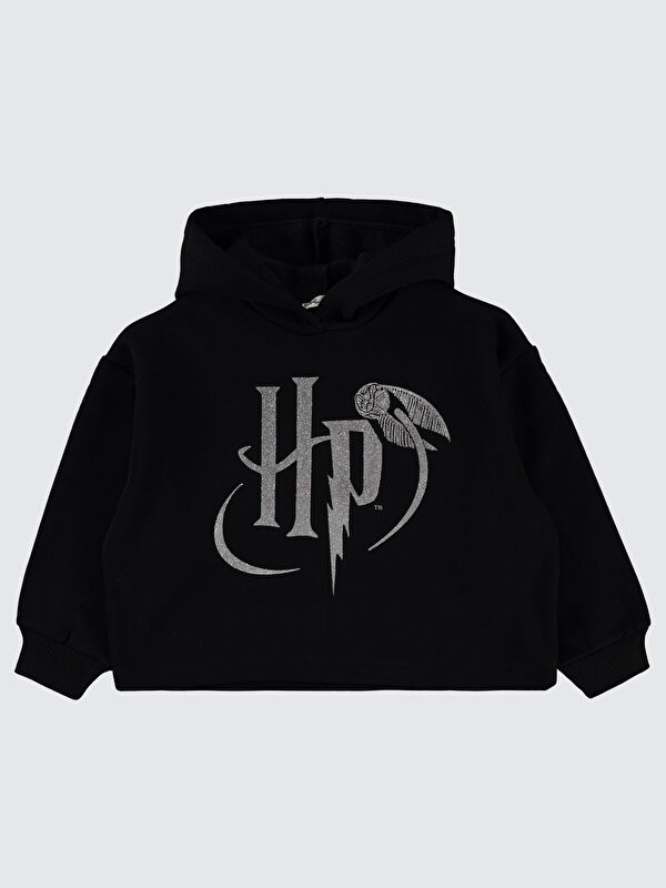 Civil Harry Potter Kız Çocuk Sweatshirt 6-9 Yaş Siyah
