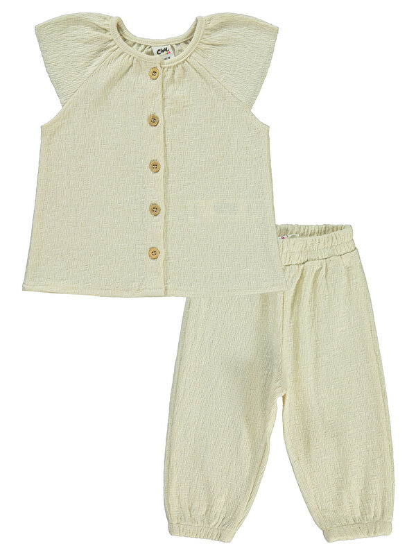 Civil Baby Kız Bebek Takım 6-18 Ay Ekru