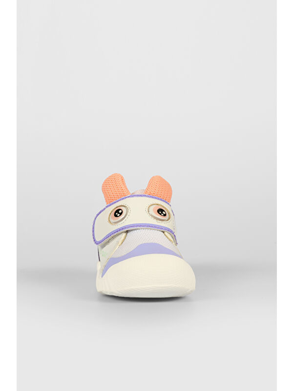 Loca Baskılı Kız Bebek Beyaz Günlük Ayakkabı - Görsel 5