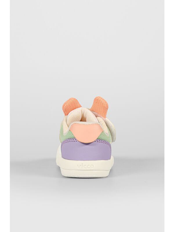 Loca Baskılı Kız Bebek Beyaz Günlük Ayakkabı - Görsel 6