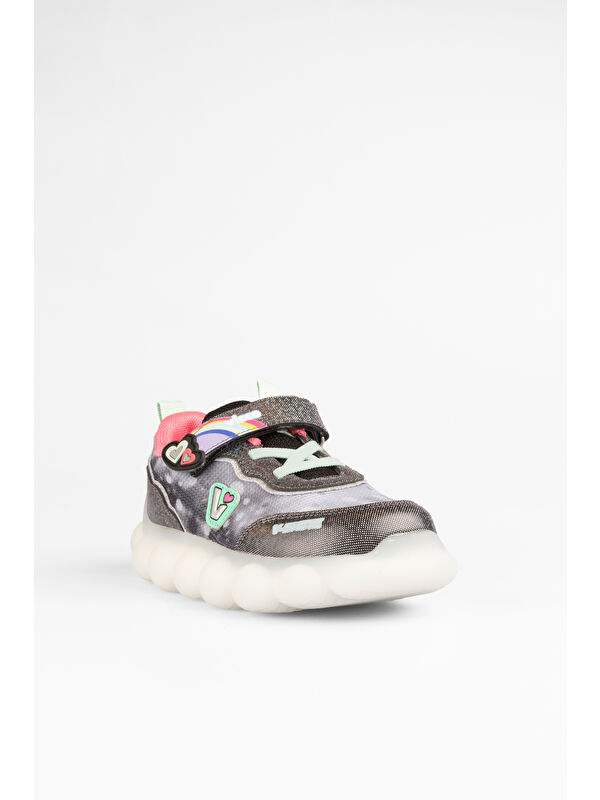Balloon Işıklı Kız Bebek Siyah Spor Ayakkabı - Görsel 4