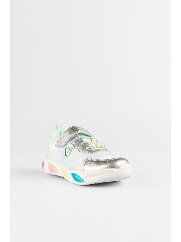 Gelato Işıklı Kız Bebek Beyaz Spor Ayakkabı - Görsel 4
