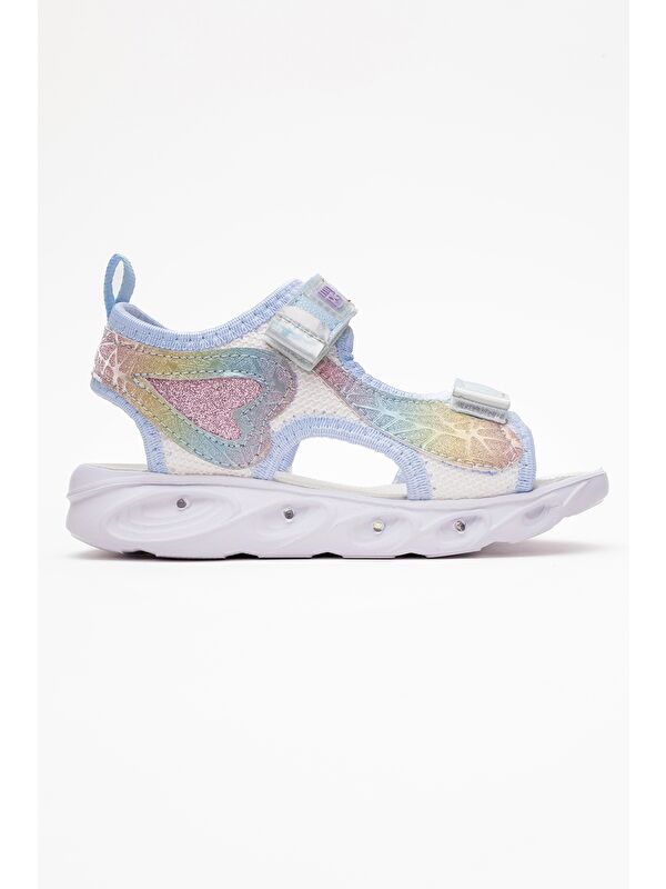 Kız Çocuk Mavi Işıklı Anatomik Hafif Günlük Sandalet - Görsel 5