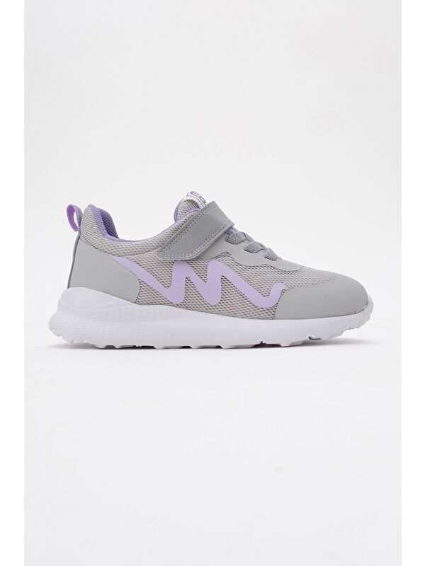 Kız Çocuk Gri Spor Ayakkabı - Görsel 5