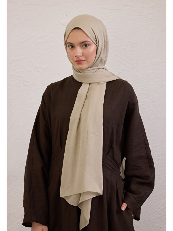 Fresh Scarfs Naturel Bej Soft Viskon Şal