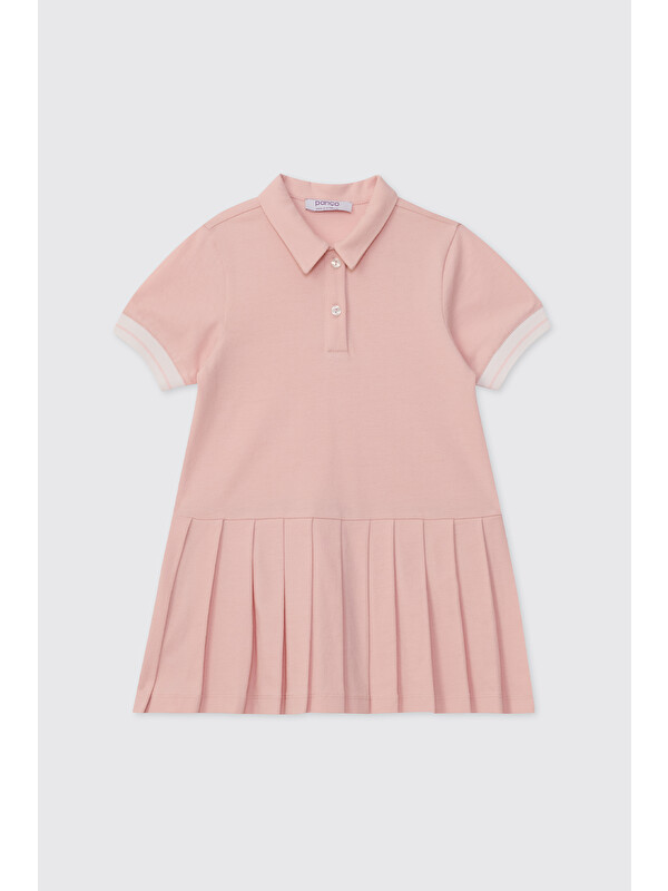 Panço Kız Bebek Açık Pembe Elbise