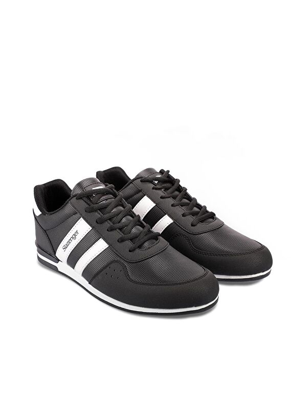 OMEGA IN Erkek Siyah / Beyaz Günlük Spor Ayakkabısı - Görsel 3