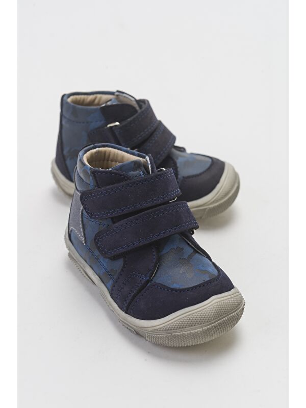 Erkek Çocuk Lacivert Hakiki Deri İlk Adım Bot - Görsel 3