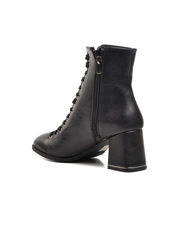 336129 Siyah Kadın Topuklu Bot - Görsel 5