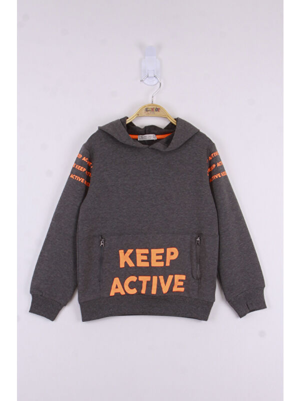 Toontoykids Erkek Çocuk Keep Active Baskılı Sweatshirt