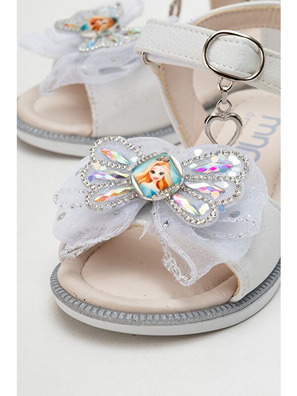 Kız Çocuk Gümüş Abiye Ayakkabı - Görsel 3