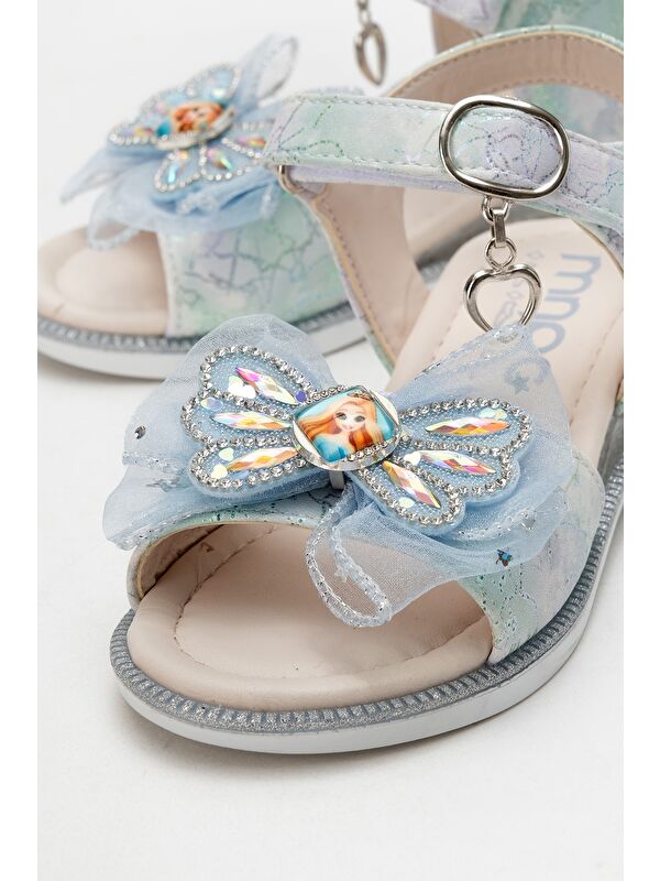 Kız Çocuk Mavi Abiye Ayakkabı - Görsel 3