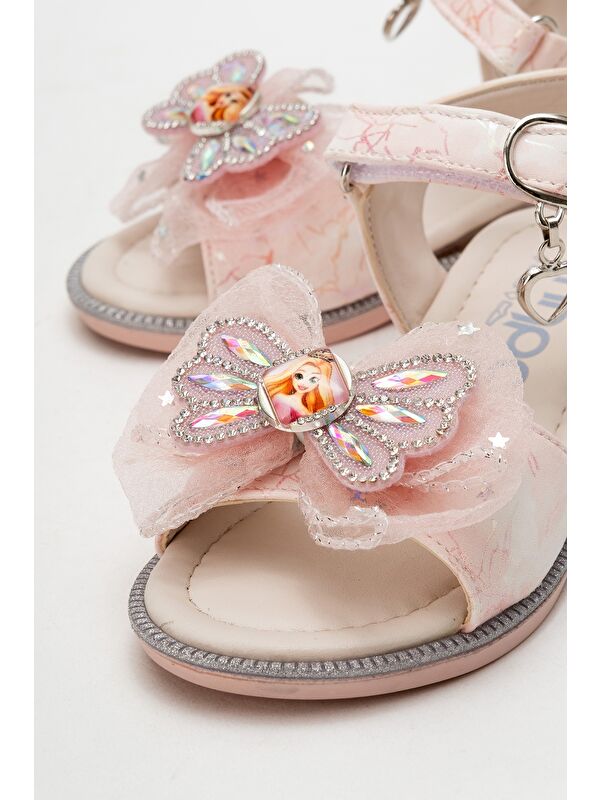 Kız Çocuk Pembe Abiye Ayakkabı - Görsel 3