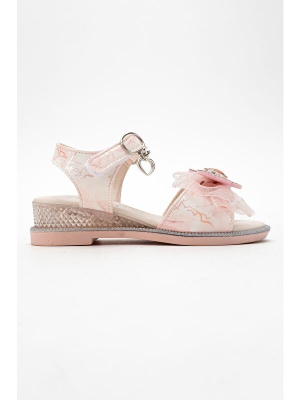 Kız Çocuk Pembe Abiye Ayakkabı - Görsel 5