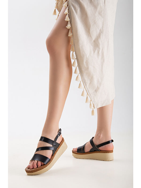 D152 Kadın Hakiki Deri Sandalet - Görsel 8