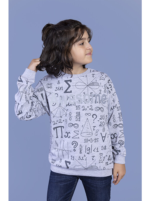 Toontoykids Erkek Çocuk Baskılı Sweatshirt