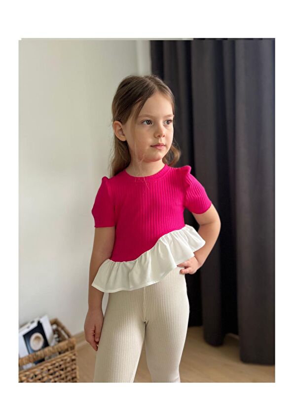 My Kids Wear Fırfır Detaylı Kız Çocuk Takım