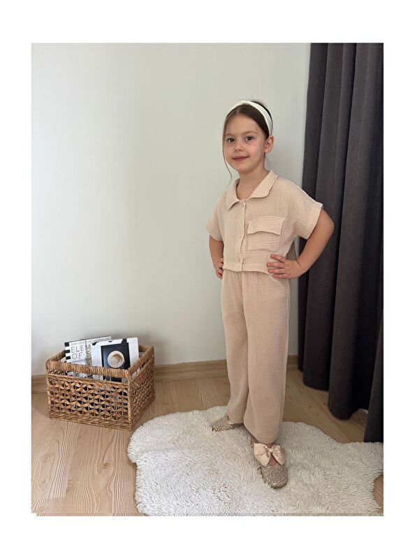 My Kids Wear Müslin Kumaş Kız Çocuk Takım