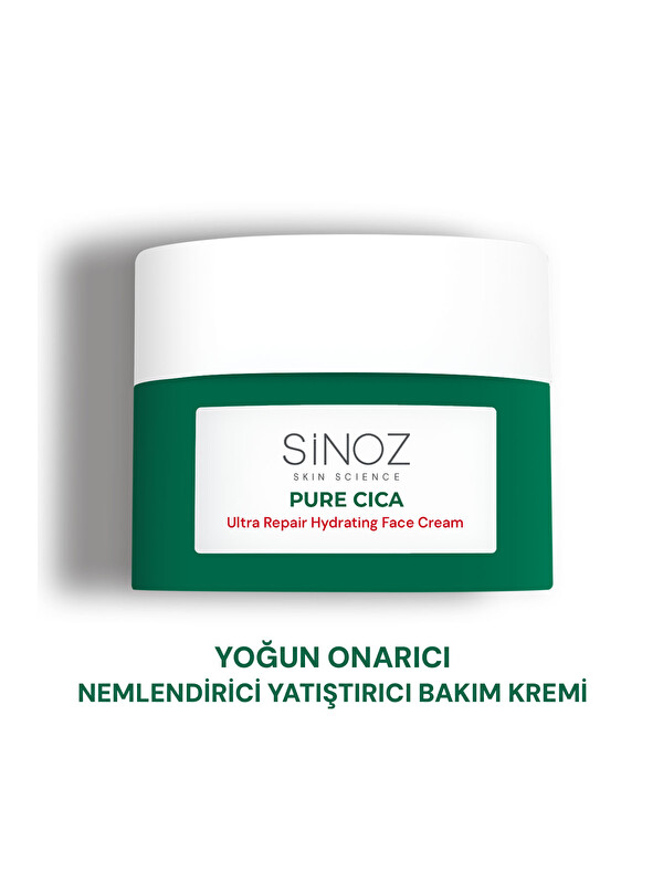 Sinoz Pure Cica Yoğun Onarıcı Nemlendirici Bakım Kremi 50 ML Tahriş Olmuş Hasarlı Ciltler için