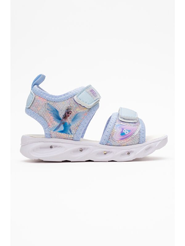 Kız Çocuk Mavi Işıklı Anatomik Hafif Günlük Sandalet - Görsel 5