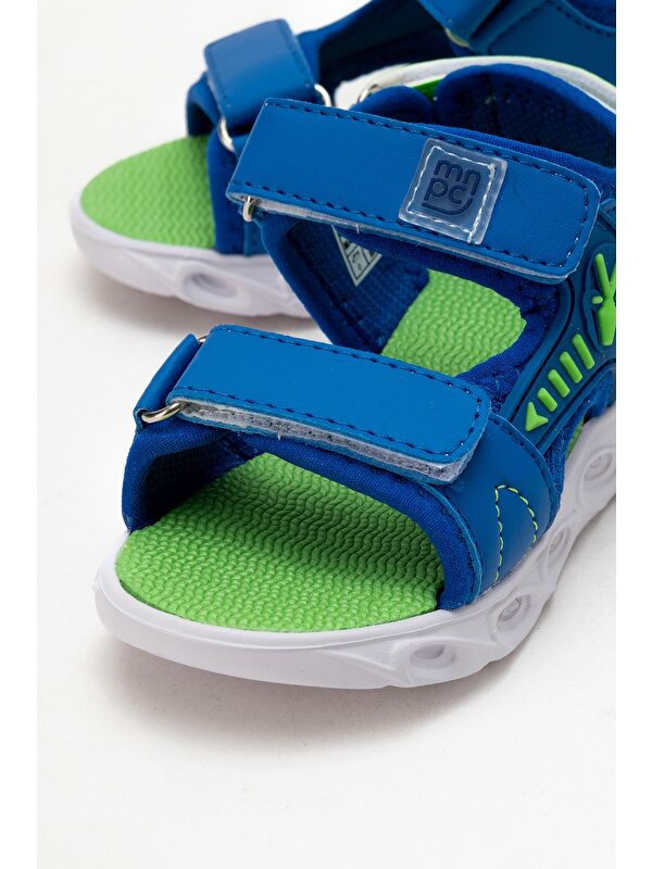 Erkek Çocuk Saks Mavi Işıklı Anatomik Hafif Günlük Sandalet - Görsel 3