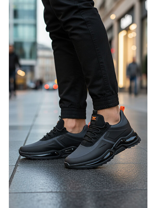 Füme Bağcıklı Hafif Esnek Erkek Spor Ayakkabı Than 836 M - Görsel 4