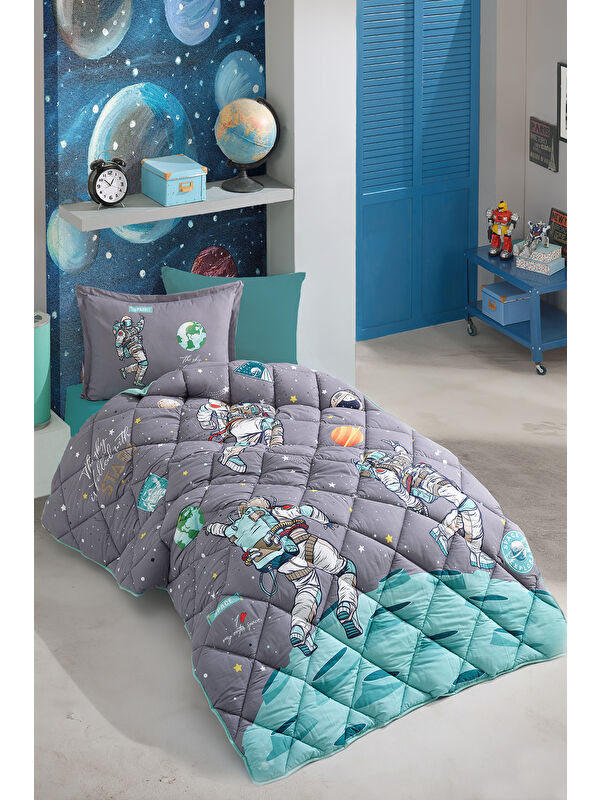 Clasy Ranforce %100 Pamuk Tek Kişilik Uyku Seti Space