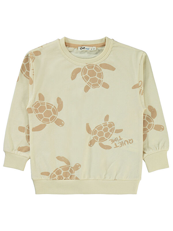 Civil Boys Erkek Çocuk Sweatshirt 2-5 Yaş Fil Dişi