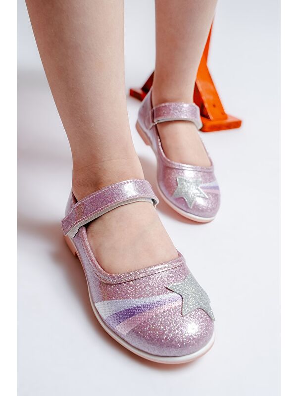 Mnpc Siyah Mnpc Yildizli Kız Çocuk Günlük Babet