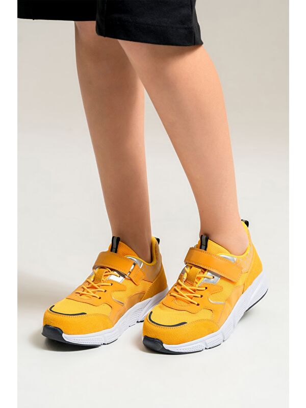 Unisex Çocuk Sarı Günlük Spor Ayakkabı - Görsel 2