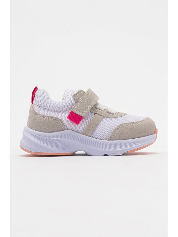 Unisex Çocuk Beyaz Günlük Spor Ayakkabı - Görsel 5